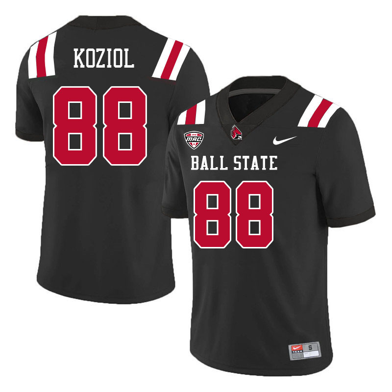 Tanner Koziol Ball State Jersey,Ball State Cardinals #88 Tanner Koziol Jersey Youth College-Black